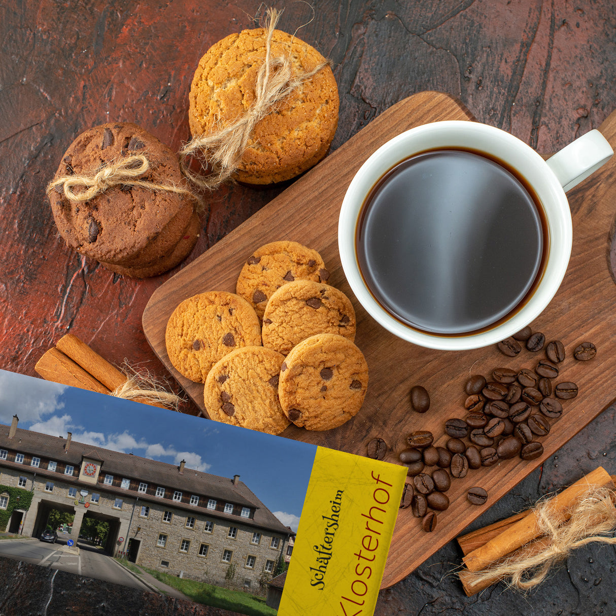 streetline Schäftersheim Klosterhof Panorama Souvenir Magnet