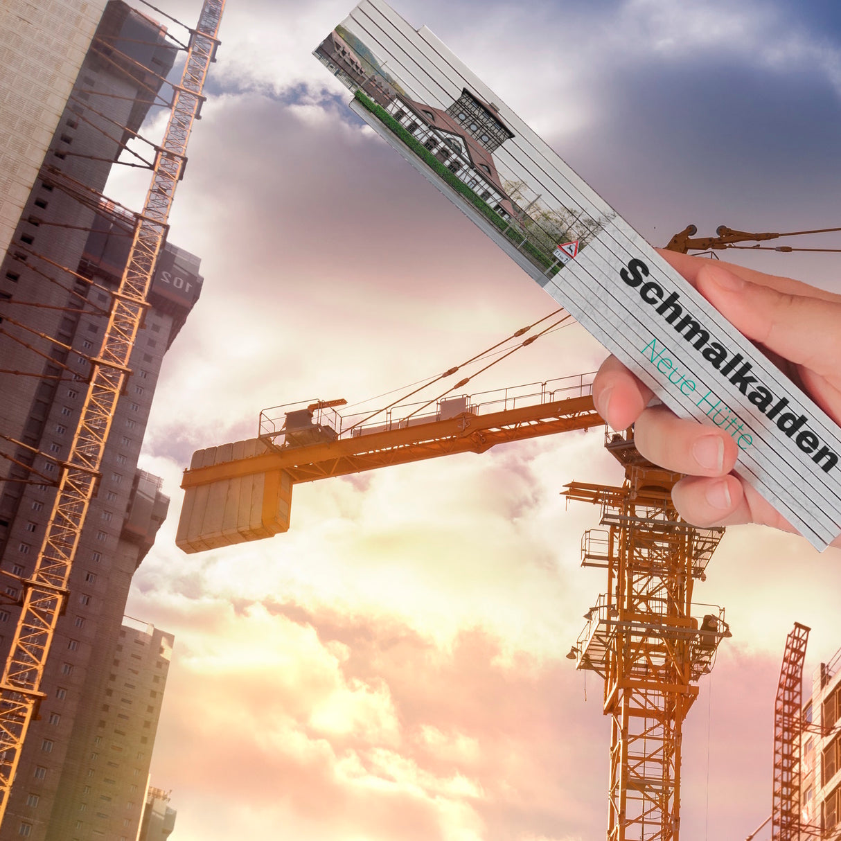 streetline Schmalkalden Neue Hütte Meterstab aus Holz