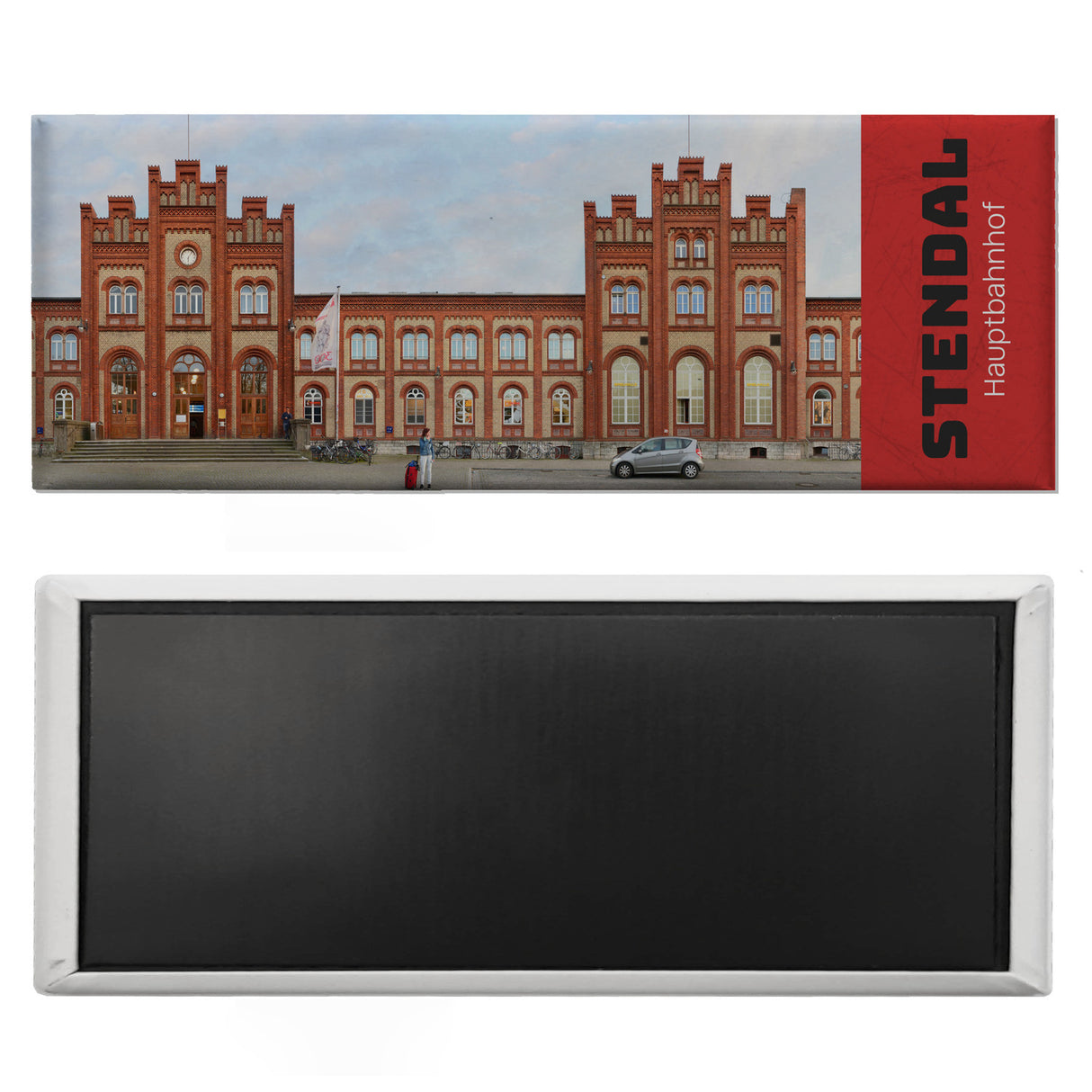 streetline Stendal Hauptbahnhof Panorama Souvenir Magnet