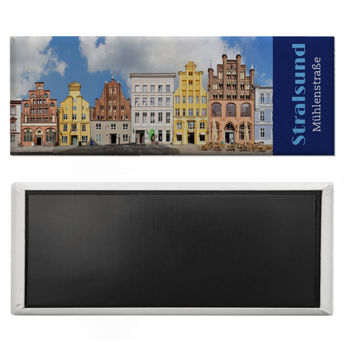streetline Stralsund Mühlenstraße Panorama Souvenir Magnet