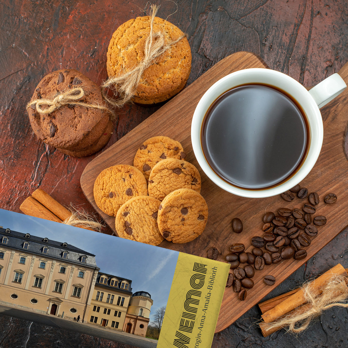 streetline Weimar Herzogin-Anna-Amalia-Bibliothek Panorama Souvenir Magnet