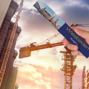 streetline Wiesbaden Marktplatz Meterstab aus Holz