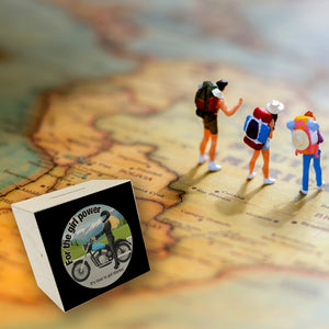 Bikerin Spardose mit Spruch: Time to unleash girl power