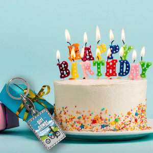 Bikerin Schlüsselanhänger mit Spruch: girl power. Its time to get started