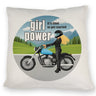 Bikerin Kissen mit Spruch: girl power. Its time to get started