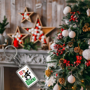 Schornsteinfeger Schlüsselanhänger mit Spruch: Wünsch dir von Herzen viel Glück