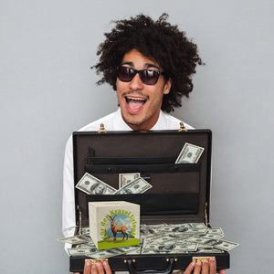 Steinbock Spardose mit Spruch: Für den Kraxel Urlaub