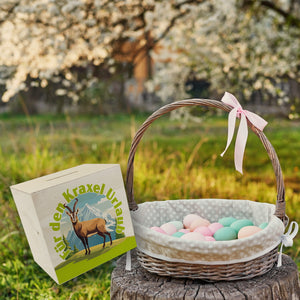 Steinbock Spardose mit Spruch: Für den Kraxel Urlaub