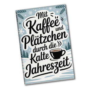 Winterliches Kaffee und Plätzchen Souvenir Magnet