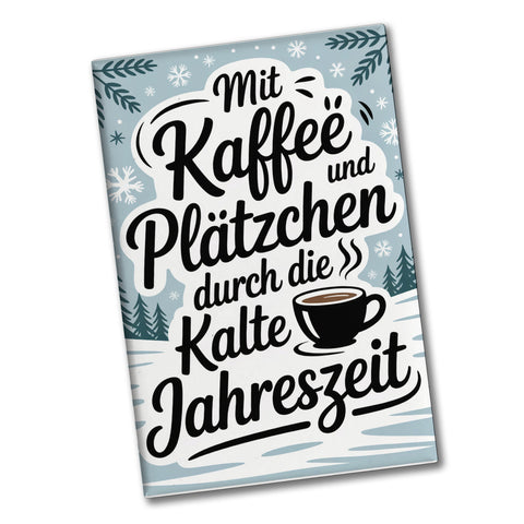 Winterliches Kaffee und Plätzchen Souvenir Magnet