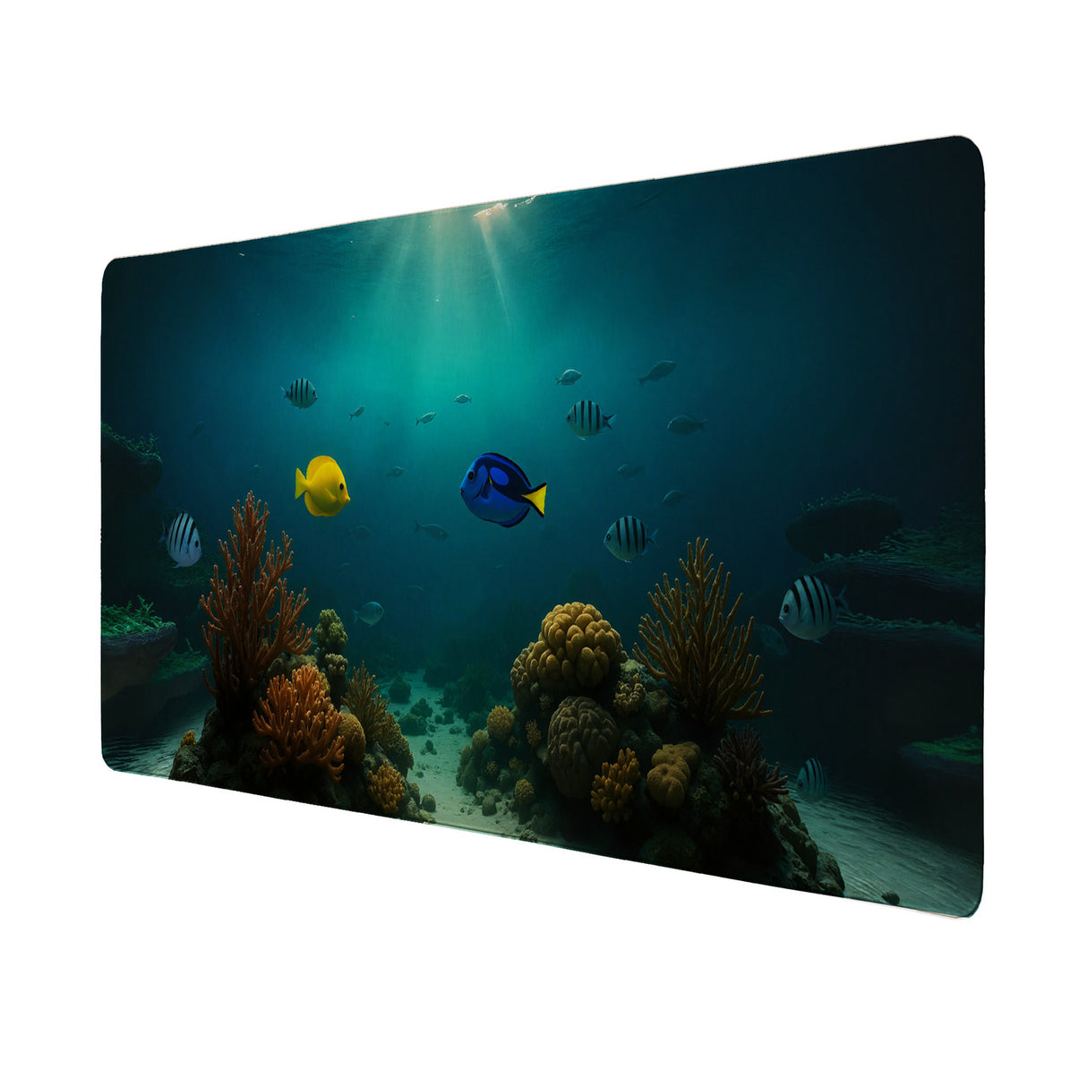 Unterwasserszene Schreibtischunterlage 69x31cm XXL Mauspad mit Korallenriff