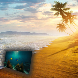 Unterwasserszene Schreibtischunterlage 69x31cm XXL Mauspad mit Korallenriff