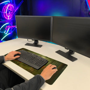 Tiere des Waldes Schreibtischunterlage 69x31cm XXL Mauspad