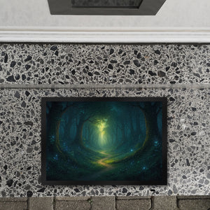 Mystischer Waldpfad Fußmatte in 35x50 cm für Naturfans