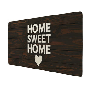 HOME SWEET HOME Schreibtischunterlage 69x31cm XXL Mauspad Holzoptik
