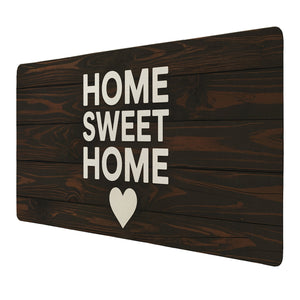 HOME SWEET HOME Schreibtischunterlage 69x31cm XXL Mauspad Holzoptik