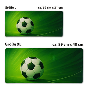 Fußball Schreibtischunterlage 69x31cm XXL Mauspad für Sportfans und Büros