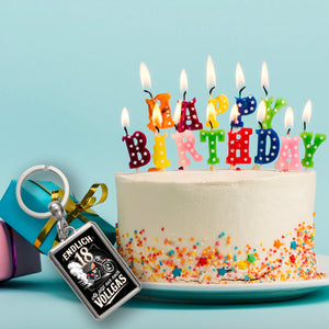 Endlich 18 Motorrad Schlüsselanhänger - nur noch Vollgas