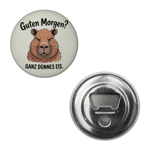 Guten Morgen? Capybara Ganz Dünnes Eis Magnet