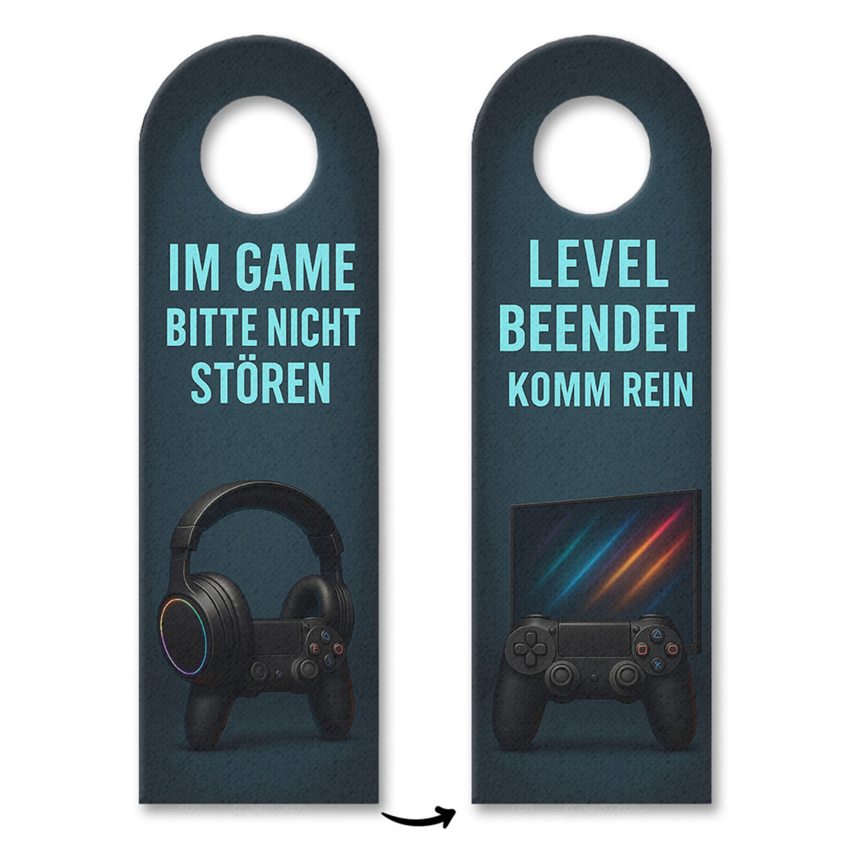 Gaming Controller Bitte nicht stören Türhänger