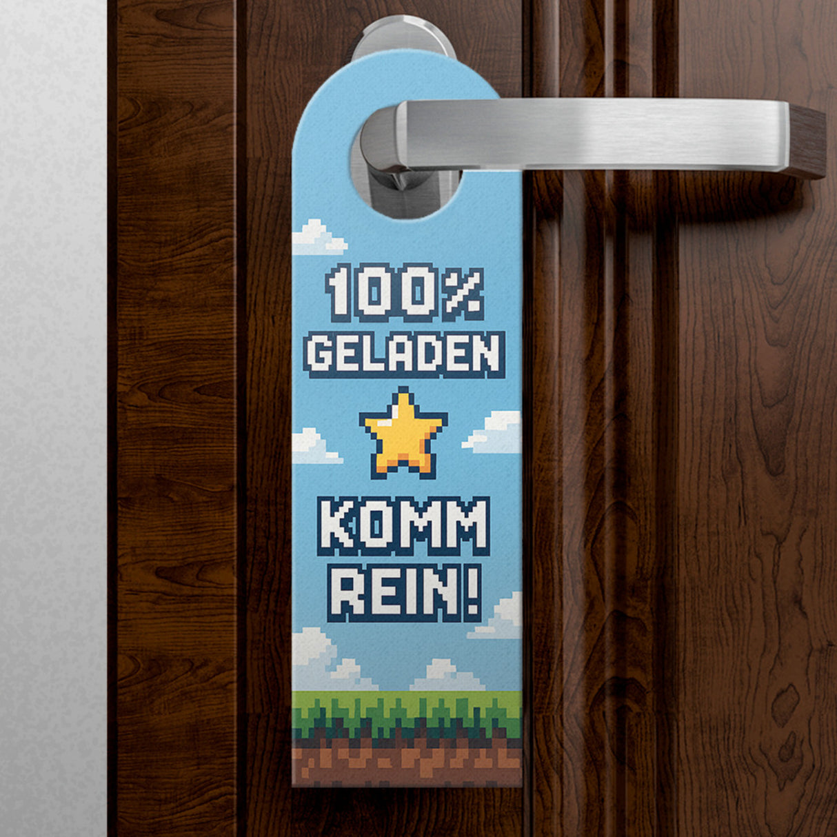 Bitte nicht stören Pixel-Art Zocken Türhänger für Gamer