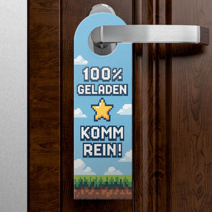 Bitte nicht stören Pixel-Art Zocken Türhänger für Gamer