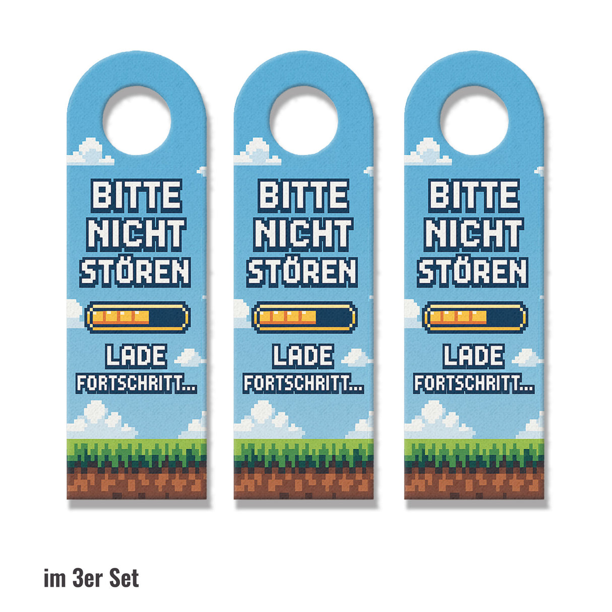 Bitte nicht stören Pixel-Art Zocken Türhänger für Gamer