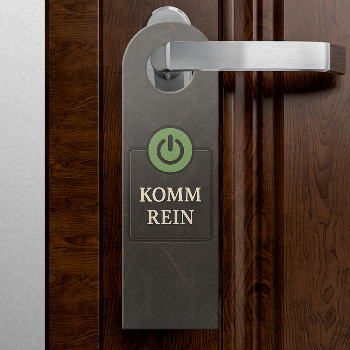 Power-Button Bitte nicht stören Türhänger