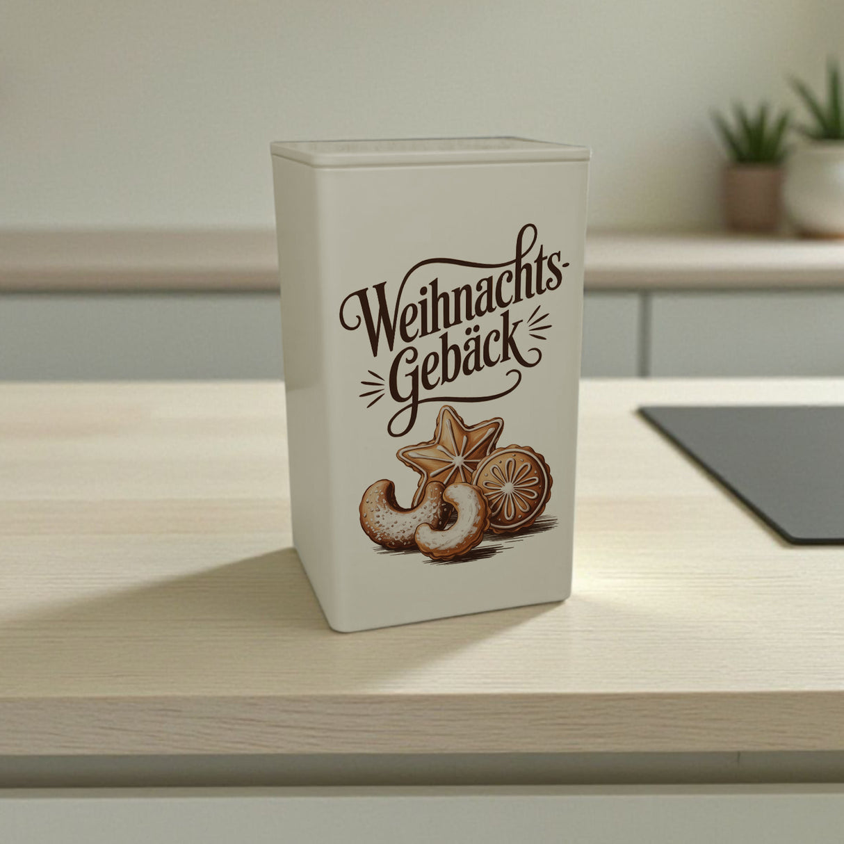 Weihnachtsgebäck Vintage GebäckDose 900ml mit Plätzchen