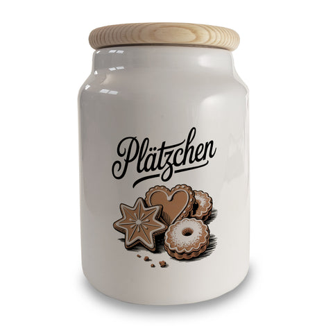 Vintage Plätzchen Keksdose im Retro Design für Weihnachtsplätzchen