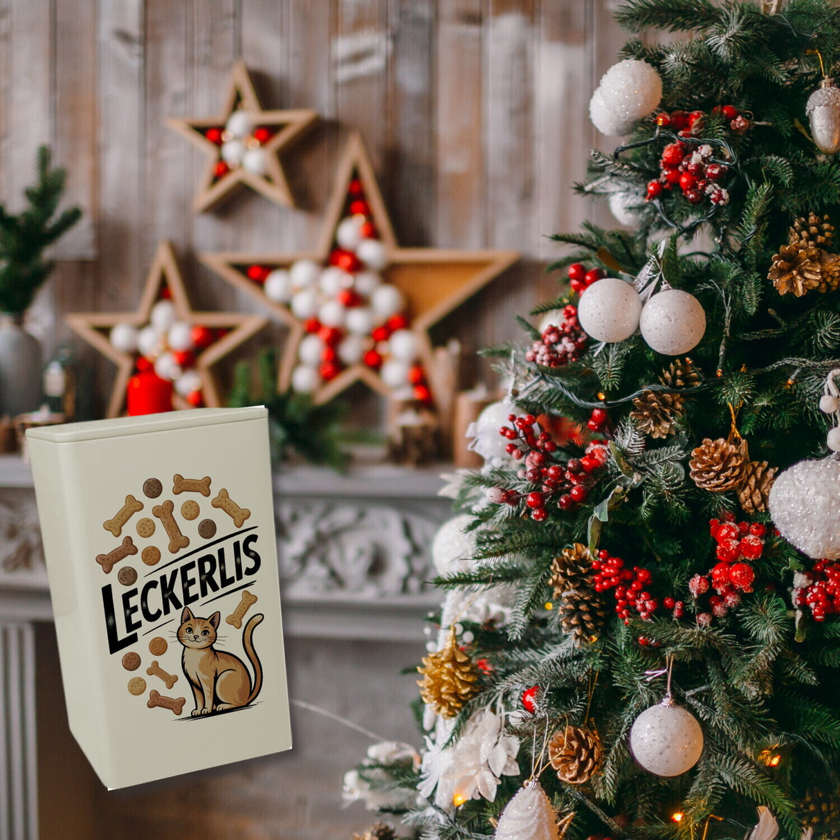 Leckerlis VorratsDose 900ml für Katzensnacks