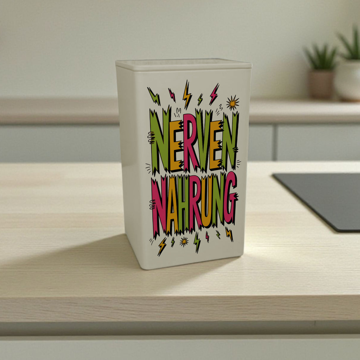 Nervennahrung VorratsDose 900ml im Retro Look für Süßigkeiten