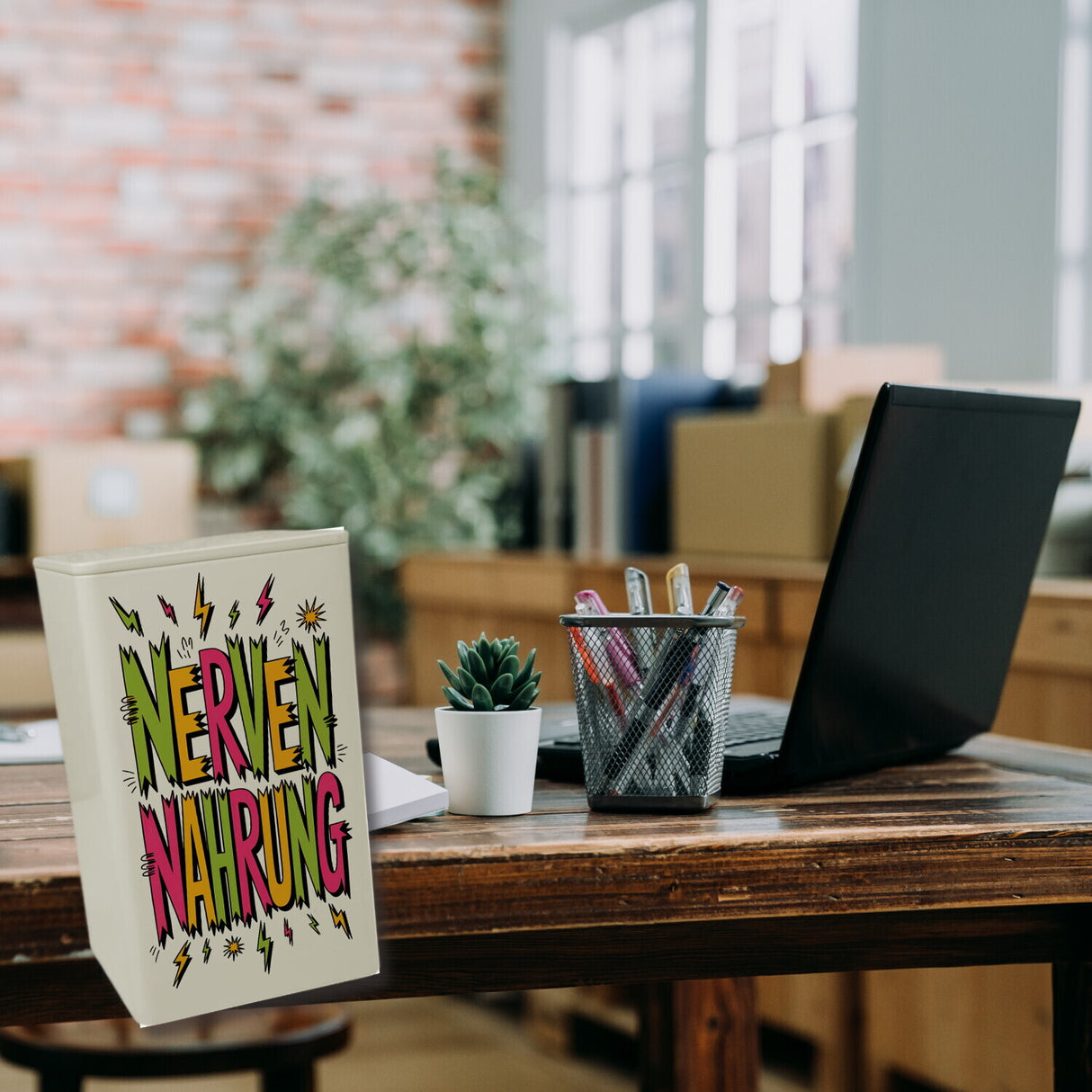 Nervennahrung VorratsDose 900ml im Retro Look für Süßigkeiten