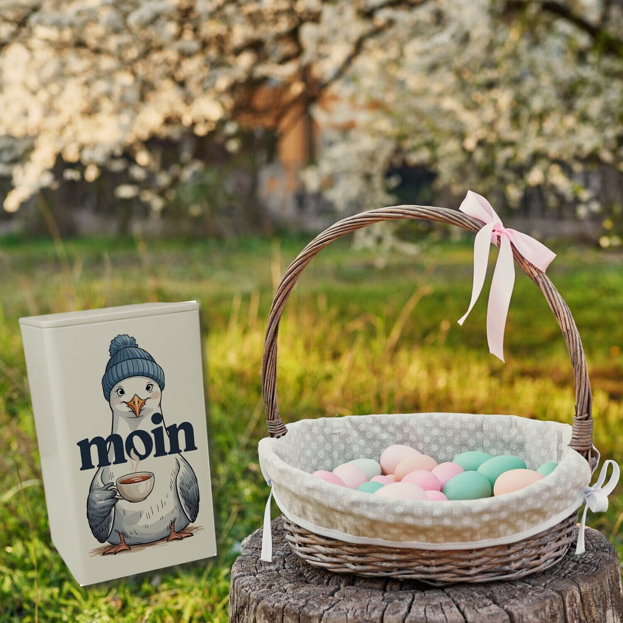 Möwe trinkt Friesentee TeeDose 900ml - MOIN