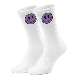 epicsocks Happy Vibes Violettes Lächeln Socken in 37-41 im Paar