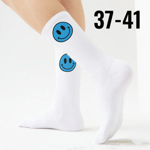 epicsocks Happy Vibes Blaues Lächeln Socken in 37-41 im Paar