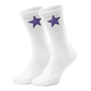 epicsocks Star Parade Lila Stern Socken in 37-41 im Paar
