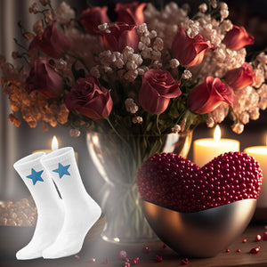 epicsocks Star Parade Blauer Stern Socken in 37-41 im Paar