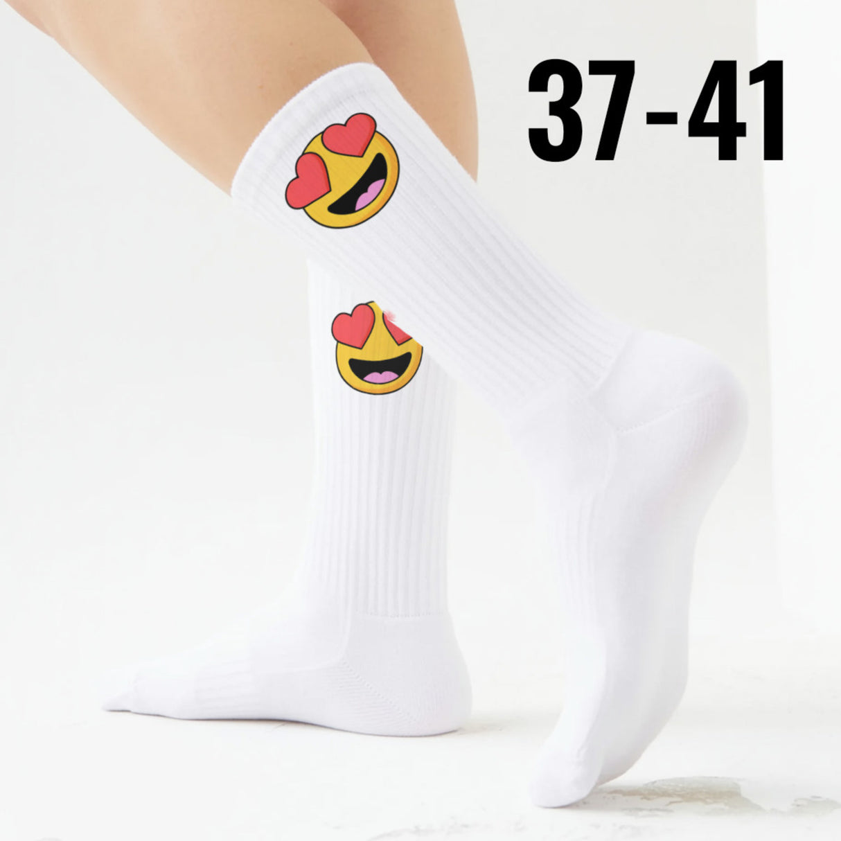 epicsocks EmotiFeet Verliebte Augen Emoticon Socken in 37-41 im Paar