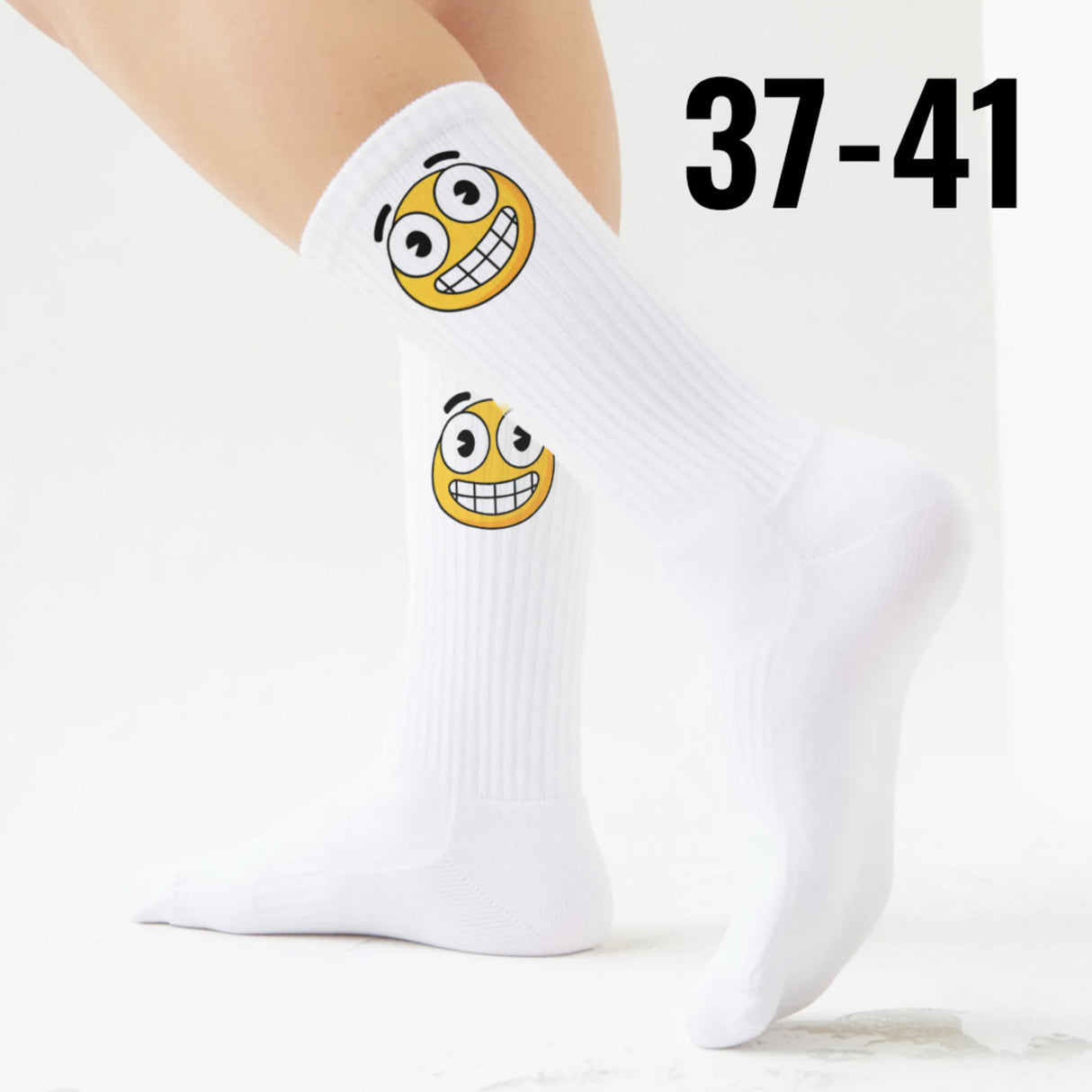 epicsocks EmotiFeet Grinsendes Emoticon Socken in 37-41 im Paar