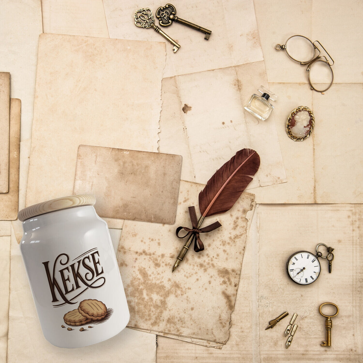 Vintage Kekse Keksdose im Retro Design