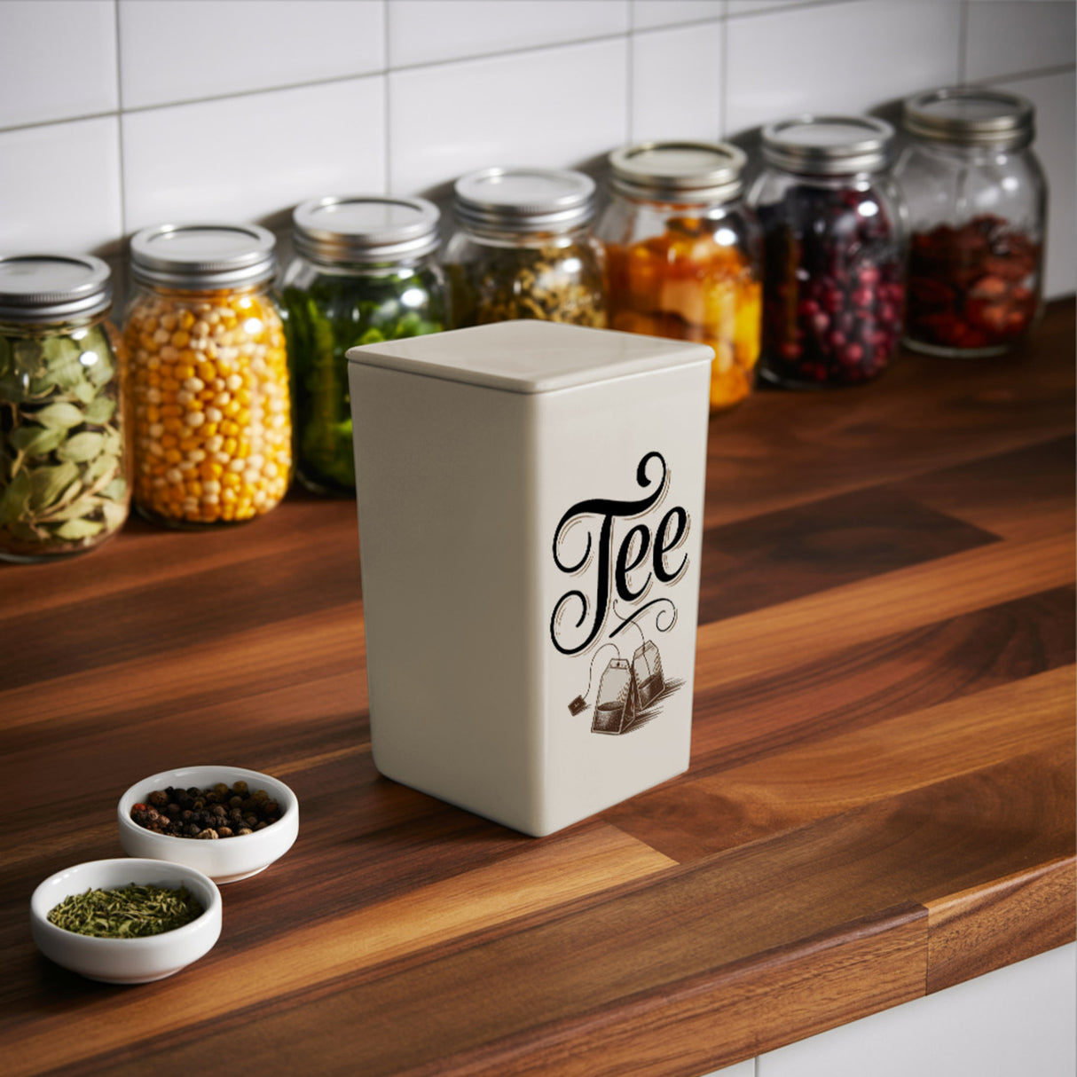 Tee Vintage VorratsDose 900ml für Teebeutel