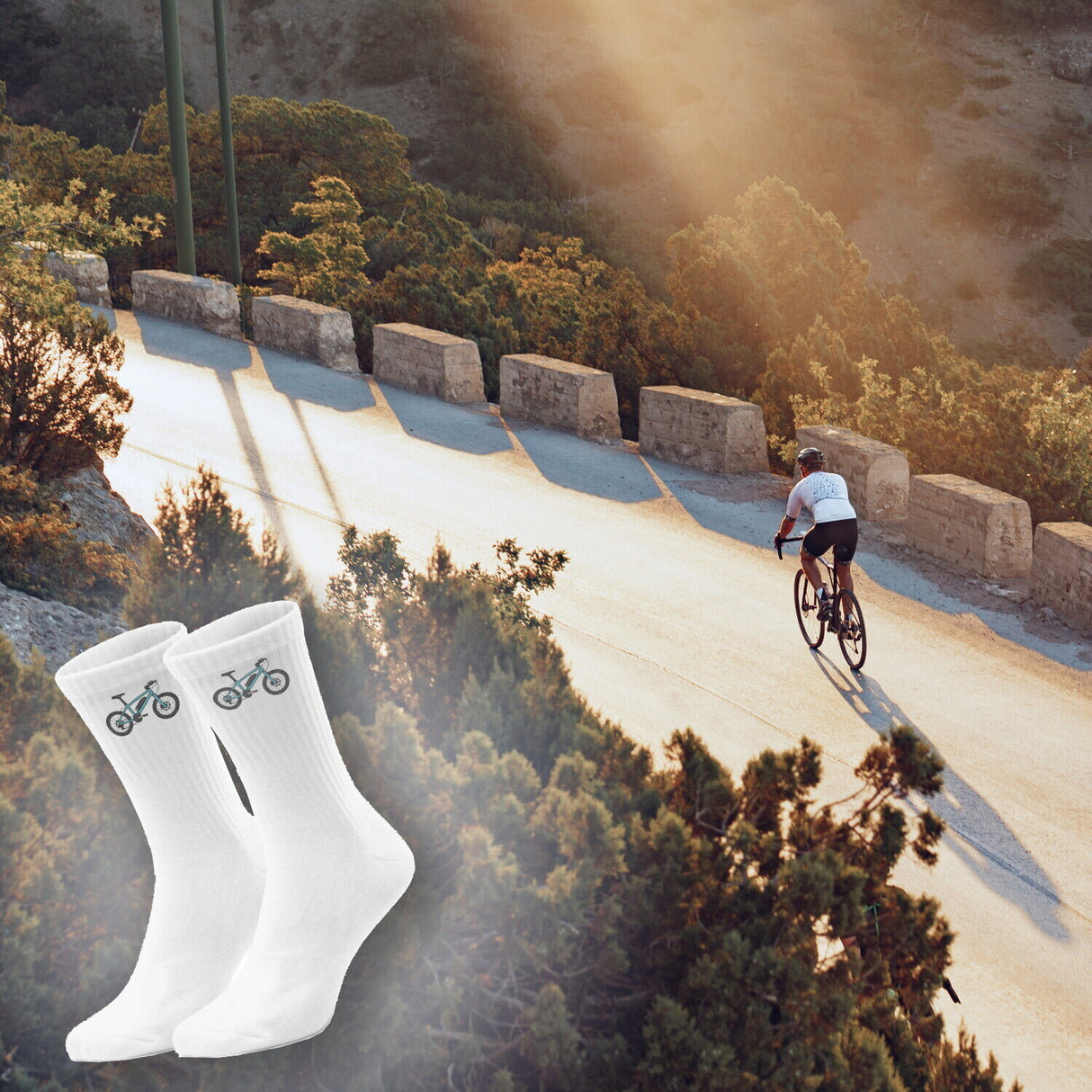 epicsocks Pedal Parade E-Bike Socken in 37-41 im Paar