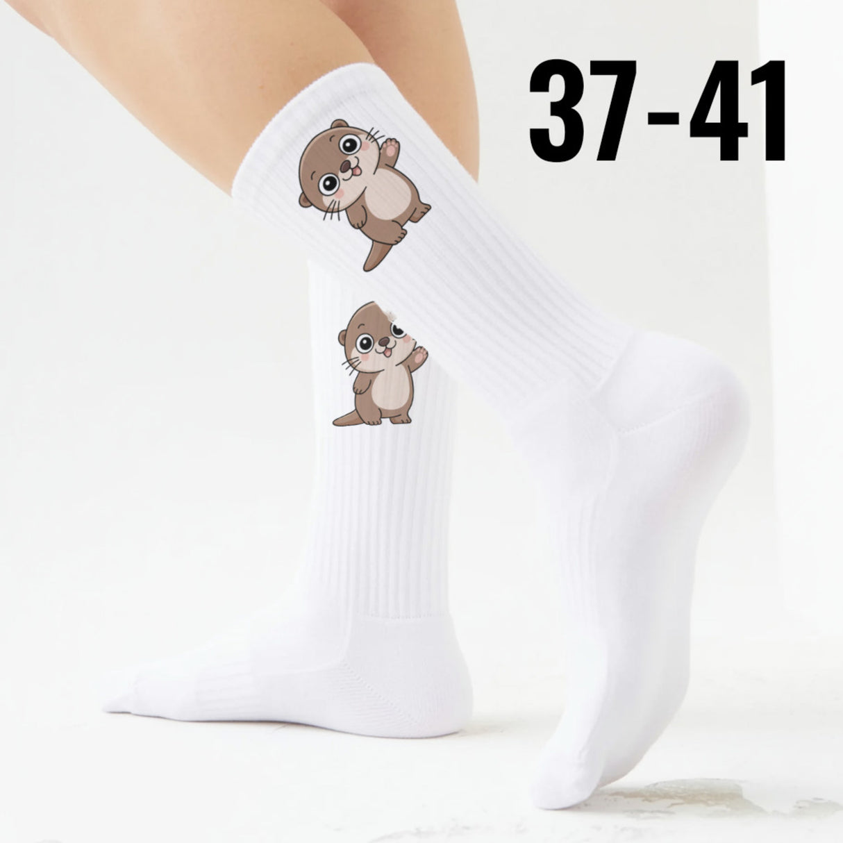 epicsocks Otterglück Winkender Otter Socken in 37-41 im Paar