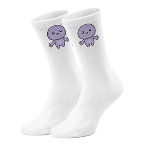 epicsocks Kawaii Friends Hug Me lila Socken in 37-41 im Paar