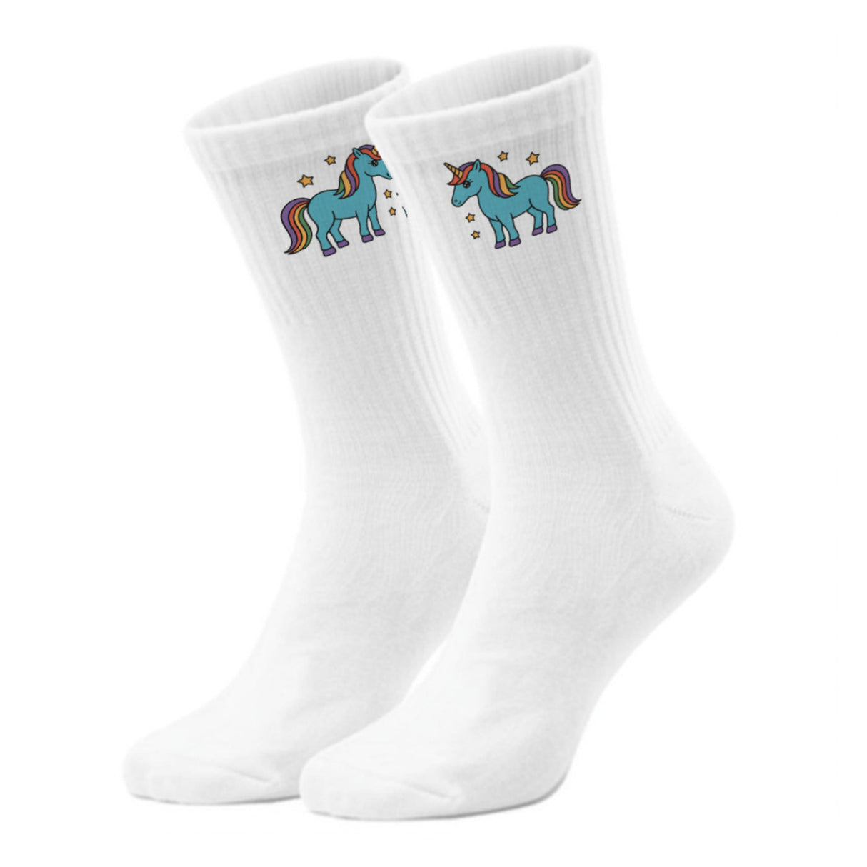 epicsocks Unicorn Dreams Blaues Einhorn Socken in 37-41 im Paar