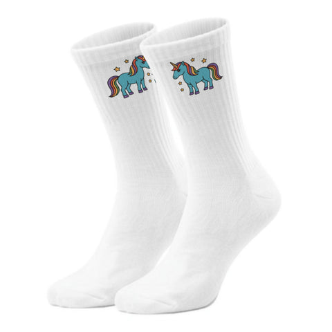 epicsocks Unicorn Dreams Blaues Einhorn Socken in 37-41 im Paar