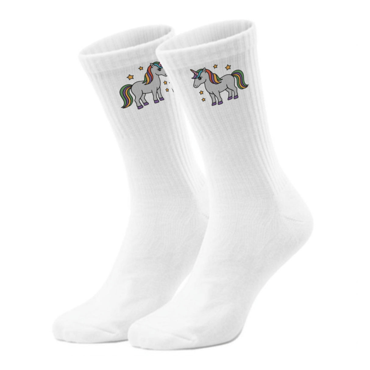 epicsocks Unicorn Dreams Graues Einhorn Socken in 37-41 im Paar