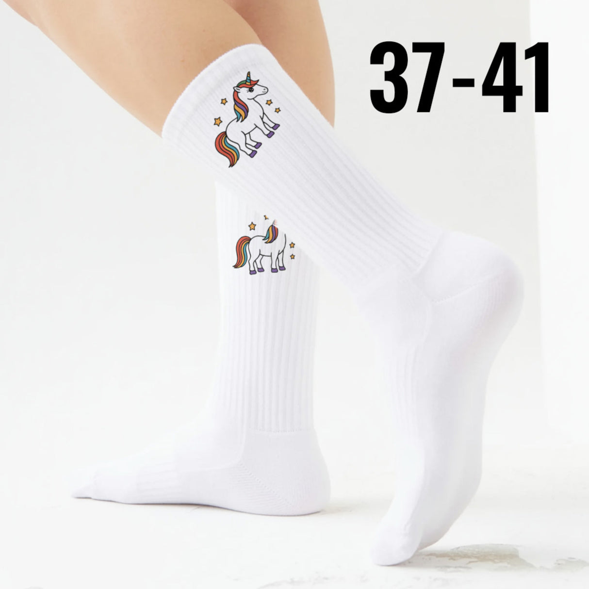 epicsocks Unicorn Dreams Weißes Einhorn Socken in 37-41 im Paar