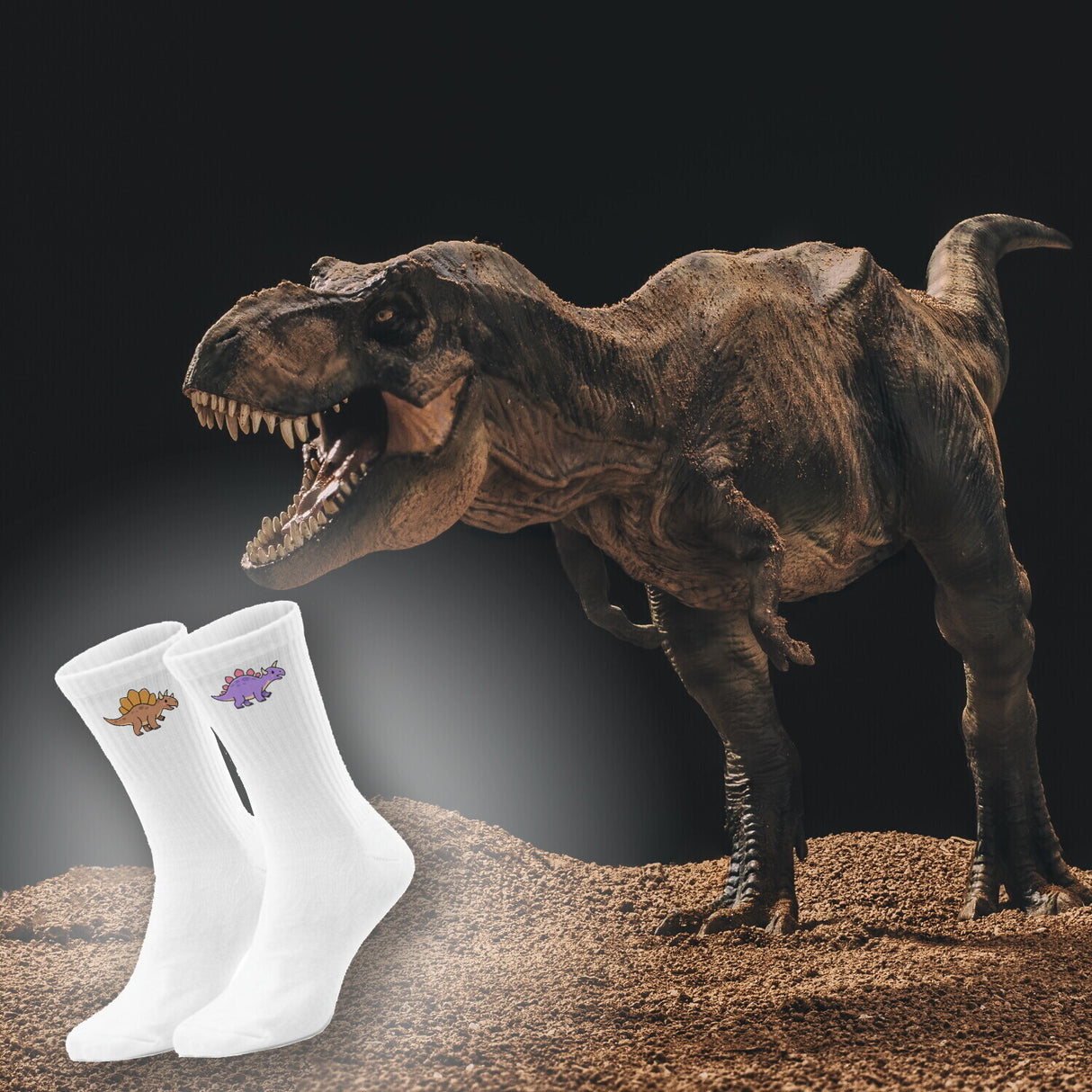 epicsocks Dino Delight Kleine Giganten Socken in 37-41 im Paar
